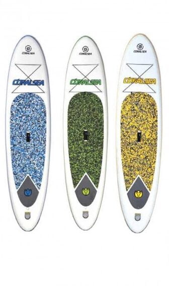 sup board σε 3 χρώματα μπλε, πράσινο και κίτρινο 